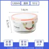 Crisper Sellado Transparente para Refrigerador Material PP Caja de Almuerzo de Plástico Caja de Frutas Caja de Almuerzo Portátil Caja de Almuerzo para Salir