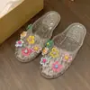 2026 Zapatillas de Cristal para Mujer, Medias Zapatillas Transparentes Planas, Zapatos de Cristal Jelly para Novias, Zapatillas de Cristal de Celebridad de Internet