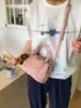 Transfronterizo 2025 Primavera y Verano Nuevo Estilo Color Contrastante Moda Simple Portátil Bolsa Almohada Boston Retro Hombro Bandolera