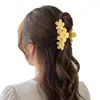 Procesamiento PersonalizadoPinza para el Cabello de Plumeria Estilo Resort con Color Degradado, Aspecto de Alta Gama, Pasador Dulce, Accesorio para el Cabello