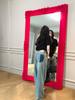 Jeans Feminino Baishi Wangte Shushu Lavado Pernas Macias Versão Slim Longa Reta Estreita Visual Slim Reto Primavera e Outono