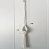 Bolsa de Red Tejida con Cuerda de Algodón Nórdica Cesta Colgante Cesta Colgante para Plantas Verdes de Interior Colgador de Pared para Macetas Decoración del Hogar Cesta Venta al por Mayor Transfronterizo
