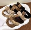 Faixa de Cabeça de Urso Elástica Alta para Mulheres, Prendedor de Cabelo Durável para Coque, Cuidado Capilar Fofo de Primavera