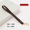 Correa de Mano de Cuero Genuino Accesorios Correa de Muñeca Clutch Monedero Correa Correa de Mano Correa de Cuero Vacuno Negro para Bolso de Mano