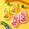 [Sola Macia] Chinelos Infantis para Meninos e Meninas, Verão Desenho Animado Banho Casa Banheiro Antiderrapante Externo Sandálias de Bebê