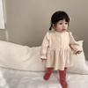 Meninas Outono e Inverno Saia Engrossada Escalada Estilo Coreano Desgaste Infantil Bebê Forro de lã Bolsa Saia Infantil Lace Doll Camisa