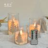 Lámpara de vela electrónica LED, simulación de oscilación, llama, vela, boda, confesión romántica, cumpleaños, espectáculo, vela de Navidad