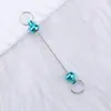 Colgantes Creativos de Metal con Cuentas Gradiente Multicolor Coloridos Colgantes de Llave Hechos a Mano Accesorios para Llavero Listos para la Venta