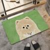 Alfombra de terciopelo con tecnología creativa, alfombra para cachorros con pintura al óleo, alfombra para puerta de entrada, alfombra absorbente de agua para inodoro, alfombra para baño