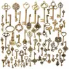 Llaves retro directas de fábrica llaves de metal para bricolaje bolsa mixta de 70 accesorios creativos accesorios de bronce antiguo