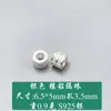 Plata de ley S925 cuentas de barril con agujero grande cuentas espaciadoras zirconita dorada incrustada junta material de accesorio de plata para pulsera DIY