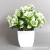 Plantas Artificiais Mais Vendidas Transfronteiriças, Plantas Falsas, Plantas Verdes, Decoração Interna e Externa, Plantas em Vasos de Plástico, Pequenas Plantas de Eucalipto em Vasos