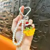 Llavero Creativo de Resina con Forma de Fruta, Huevo de Chocolate, Tarta de Huevo, Lindo Colgante de Resina de Helado, Tarta de Huevo, Regalo Pequeño, Venta al por Mayor