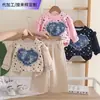 Conjunto de Ropa de Otoño para Niñas 2026 Nueva Moda Lindo Sudadera de Mezclilla con Parche de Corazón para Bebés Niñas de 1 a 3 Años