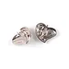 Botones Metálicos Retro en Forma de Corazón, Botones Texturizados Irregulares para Trajes, Abrigos, Botones Decorativos para Abrigos de Lana y Suéteres