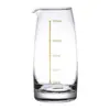 Atacado de Bebidas Alcoólicas Dispensador Sem Alça Jarra de Vinho Dividida Jarra de Vinho Doméstica de Vidro Cristal com Escala Jarra de Vinho Pequena Reta Sem Alça