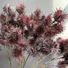 Flor de Cebolinha Artificial, Bola de Frutas Pequena com 3 Pontas, Decoração de Casa com Frutas, Arranjo Floral de Casa Modelo, Planta Verde, Buquê de Casamento