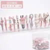Juego de Horquillas de Perlas Amorosas Coreanas ins Clip para Flequillo Clip Lateral Pedrería Estilo Hada Horquilla Clip de Pico de Pato Accesorios para el Cabello Tocado