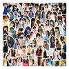 104 novas figuras da estrela feminina Tian Xiwei adesivos de grafite para mala, copo, adesivos de scooter atacado