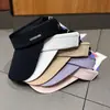 Gorra de Béisbol Deportiva Transpirable para Exteriores con Protección UV para el Verano, Sombrero de Sol de Seda de Hielo de Borde Abierto Transfronterizo de Moda Europea y Americana para Mujer