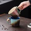 Caneca de Café Vintage Criativa Rústica de Cerâmica Feita à Mão Estilo Wabi-Sabi Caneca de Cerâmica de Alto Valor Acessório Transfronteiriço para Chá da Tarde