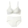 8966 Sutiã de Renda Floral de Algodão Estilo Coreano Menina Doce Seio Pequeno Push-Up Respirável Confortável Suporte Macio Sutiã