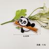 Nueva combinación de ropa y sombreros de Kung Fu Panda de Guofeng con pegatinas de tela bordadas, accesorios decorativos creativos de ropa con combinación de Panda.