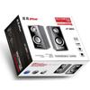 Jituo JT2803 Computador celular madeira áudio usb subwoofer alto-falante 2.0 canal peso baixo