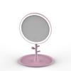 Fabricante levou espelho de maquiagem com luz mesa beleza espelho mesa portátil espelho carregamento três cores maquiagem espelho usb