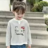 2026 Primavera y Otoño Nuevo de Moda para Niñas Elegante de Manga Larga Ropa Interior Infantil Falso Dos Piezas Tejido Waffle Superior Camiseta Casual