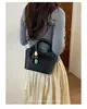 Bolso de Red Tejida para Mujer 2026 Nuevo Estilo Coreano Retro Bolso de Mano Moda de Nicho Cesta de Picnic Bolso de Hombro Único Cruzado