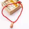 Ventas Directas de Fábrica Regalos Pequeños para Niños Pulseras de Cuerda Roja Tejidas a Mano para Estudiantes Pulseras Pequeñas de Pez Dorado Joyería de Mano Yiwu al por Mayor