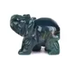 Figura de Elefante de Jade Pulido de Piedra Natural Escultura de Animal de Cristal Venta Caliente Transfronteriza Regalo Creativo Cristal Blanco