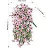 Amazon Cross-Border Flores Artificiais Populares de Verão e Outono Flores de Plástico Flores Falsas Decoração Violeta Rattan Realista Interno e Externo