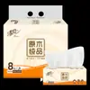 Lenço Qingfeng de Polpa de Madeira Natural, 3 Camadas, 100 Folhas, Pacote Grande Doméstico, Lenço de Puxar, Lenço Facial, Guardanapo