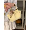 Moda Estilo Coreano Bolsa de Mão Feminina Pequena Tote Bag 2026 Nova Simples Bolsa Cesta Versátil de Ombro Transversal