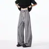 Pantalones Casuales de Verano 2026 Estilo Americano Tie-Dye Calle Holgados Rectos Secado Rápido Frescos Largos para Hombre