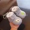Zapatos para Bebé y Niño Pequeño de 0 a 1 Año Zapatos de Algodón para Bebé Suela Suave Velcro Forro de Felpa Cálido Botas de Nieve Gruesas de Invierno