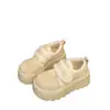 Zapatos de Algodón Birken con Suela Gruesa para Aumentar la Altura, Felpa, Ropa de Abrigo de Invierno para Mujer, Nuevo Estilo 2026, Para Personas Bajas, Zapatos Retro Cálidos Peludos