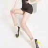 Nove pontos meias femininas verão fino plus size cor de carne meia-calça não pés meias sexy meias abertas atacado
