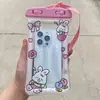 Bolsa de Cintura Impermeável para Celular, Bolsa Impermeável de Desenho Animado para Celular, Capa de Celular, Bolsa de Ombro, Bolsa de Armazenamento para Natação e Rafting, Bolsa de Cintura de Desenho Animado