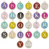 26 Letras Capitales Incrustadas con Diamantes en Inglés, Accesorios de Joyería de Aleación de Zinc K Blanco, Colgantes para Bricolaje, Pendientes, Pulseras, Colgantes