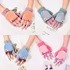 Guantes Calientes de Pollo de Dibujos Animados para Bebé Otoño e Invierno A prueba de Frío Engrosados Lindos para Niños y Niñas de Cinco Dedos Medio Dedo Tapa Abatible