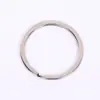 Anillos de Metal Planos para Llaveros al por Mayor Accesorios para Colgantes DIY Anillo Conector de Doble Capa Círculo Plano Estilo Minimalista Urbano