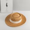 Sombrero de Paja Panamá Tejido a Mano para Mujer Verano Sombrero de Copa Cóncavo para Hombre Vacaciones en la Playa Protección Solar Sombrero para el Sol Sombrero de Playa