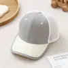Boné de Baseball de Malha Respirável Infantil de Verão, Boné Liso Color Block, Boné com Viseira de Proteção Solar para Meninos e Meninas, Atacado do Fabricante