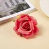 Cabezas de flores de rosa, flores artificiales para decoración de bodas, adornos de flores de rosa, decoraciones de pared de flores artificiales, flores de seda decorativas al por mayor