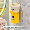 Suporte de Escova de Dentes Dopamina Fofo Novo Copo para Enxaguante Bucal Montado na Parede Sem Furar Rack de Armazenamento para Escova de Dentes Elétrica e Pasta de Dente