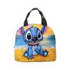 Bolsa de almuerzo con diseño de estrella de Stitch, lonchera de dibujos animados de Stitch para bebé, bolsa de picnic de papel de aluminio, lonchera portátil, bolsa de hielo