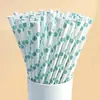 Palitos de Papel Azuis em Estoque Palitos Descartáveis Coloridos Decorativos Criativos Palitos para Sobremesa Bebida Festa Chá de Leite